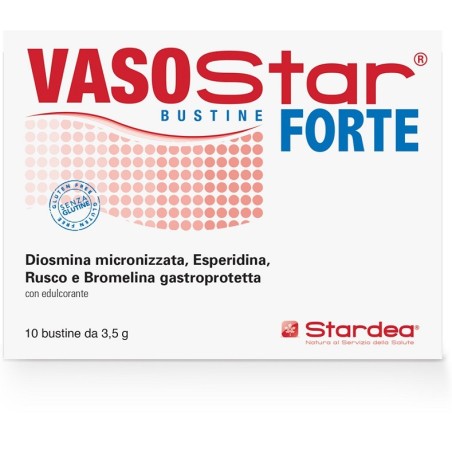 Stardea Vasostar Forte integratore per la pesantezza delle gambe 10 bustine Stardea Vasostar Forte integratore per la pesantezza delle gambe 10 bustine