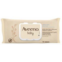 Aveeno Baby Salviettine per bambini pelle delicata e sensibile 72 pezzi