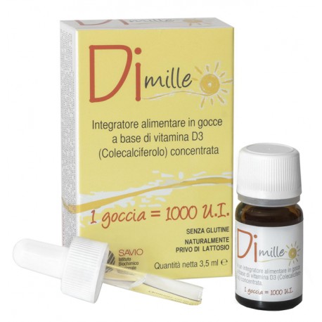 Dimille Gocce integratore per ossa denti sistema immunitario dei bambini 3,5 ml