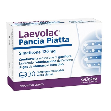 Laevolac Pancia Piatta contro la pancia gonfia stomaco intestino 30 compresse Laevolac Pancia Piatta contro la pancia gonfia stomaco intestino 30 compresse