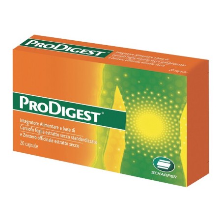 Scharper Prodigest integratore per la digestione a base di zenzero 20 capsule Scharper Prodigest integratore per la digestione a base di zenzero 20 capsule