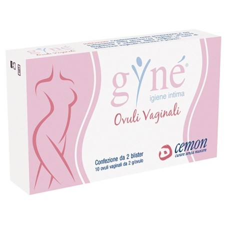 Cemon Gyne' Ovuli vaginali riequilibranti per prevenzione secchezza vaginale 10 ovuli 20 g Cemon Gyne' Ovuli vaginali riequilibranti per prevenzione secchezza vaginale 10 ovuli 20 g