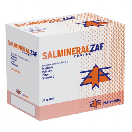 Salmineralzaf integratore magnesio potassio zinco vitamina C 20 bustine monodose