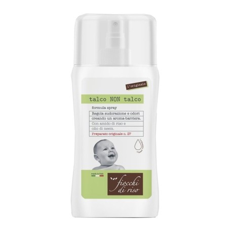 Fiocchi di Riso Talco Non Talco Spray per regolare la sudorazione e gli odori 100 ml Fiocchi di Riso Talco Non Talco Spray per regolare la sudorazione e gli odori 100 ml
