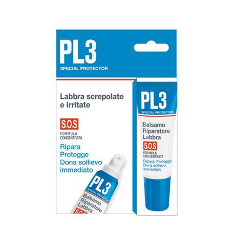 Kelemata Pl3 Balsamo Riparatore labbra SOS per screpolature 7,5 ml