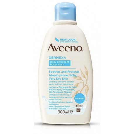 Aveeno Dermexa Bagno Doccia emolliente pelli a tendenza atopica e molto secche 300 ml