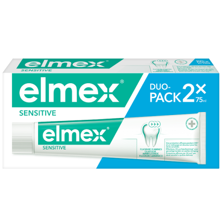 Elmex Sensitive dentifricio per denti sensibili confezione doppia 2 x 75 ml Elmex Sensitive dentifricio per denti sensibili confezione doppia 2 x 75 ml