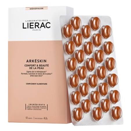 Lierac Arkeskin integratore per bellezza della pelle in menopausa 60 capsule Lierac Arkeskin integratore per bellezza della pelle in menopausa 60 capsule