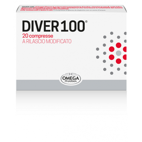 Omega Pharma Diver 100 integratore per regolarità intestinale e digestione 20 compresse