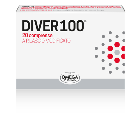 Omega Pharma Diver 100 integratore per regolarità intestinale e digestione 20 compresse Omega Pharma Diver 100 integratore per regolarità intestinale e digestione 20 compresse