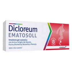 Dicloreum Ematosoll Gel con ingredienti naturali per traumi e contusioni 50 ml