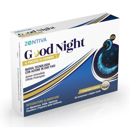 Zentiva Good Night integratore per il sonno azione immediata effetto prolungato 30 compresse Zentiva Good Night integratore per il sonno azione immediata effetto prolungato 30 compresse
