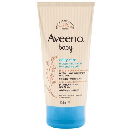 Aveeno Baby Lozione idratante per la cura quotidiana per pelli sensibili 150 ml