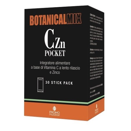Botanical Mix CZn Pocket integratore per funzione del sistema immunitario 30 stick pack Botanical Mix CZn Pocket integratore per funzione del sistema immunitario 30 stick pack