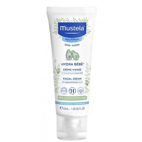 Mustela Hydra Bebè Crema idratante quotidiana per il viso dalla nascita 40 ml