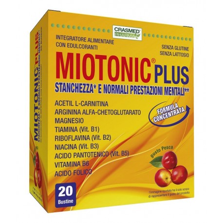 Miotonic Plus integratore per stanchezza e normali prestazioni mentali 20 buste