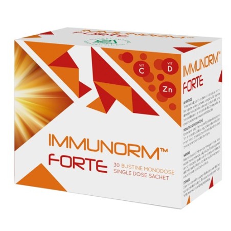 Immunorm Forte integratore gusto arancia per difese immunitarie 30 bustine Immunorm Forte integratore gusto arancia per difese immunitarie 30 bustine