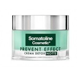 Somatoline Cosmetic Prevent Effect Crema viso detox notte trattamento rughe 50 ml
