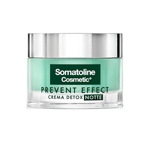 Somatoline Cosmetic Prevent Effect Crema viso detox notte trattamento rughe 50 ml