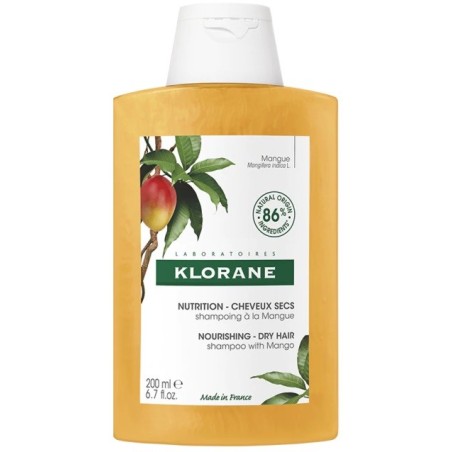 Klorane Shampoo al Mango protettivo per capelli secchi 200 ml Klorane Shampoo al Mango protettivo per capelli secchi 200 ml