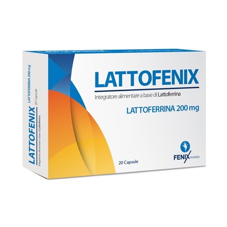 Lattofenix Lattoferrina 200 mg regolazione delle difese immunitarie 20 capsule Lattofenix Lattoferrina 200 mg regolazione delle difese immunitarie 20 capsule
