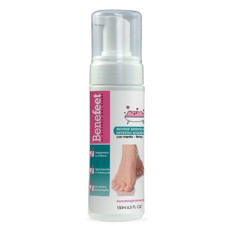 Benefeet Mousse Piedi igienizzante con menta e timo 150 ml Benefeet Mousse Piedi igienizzante con menta e timo 150 ml