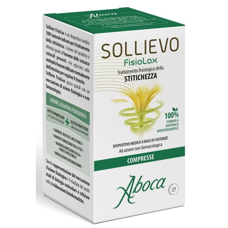 Aboca Sollievo Fisiolax integratore per trattamento fisiologico della stitichezza 27 compresse Aboca Sollievo Fisiolax integratore per trattamento fisiologico della stitichezza 27 compresse