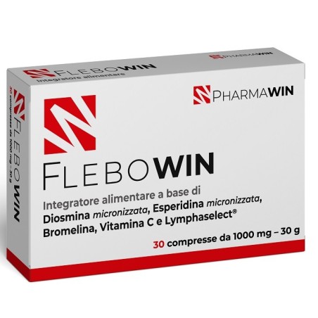 Pharmawin Flebowin integratore per vasi sanguigni 30 compresse Pharmawin Flebowin integratore per vasi sanguigni 30 compresse