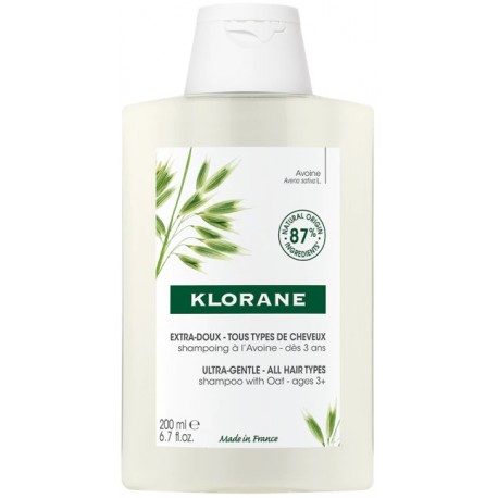 Klorane Shampoo al latte di avena uso frequente per tutta la famiglia 200 ml