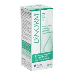 Pro-Bio Pharma DiNorm 400 Integratore di Vitamina D3 in gocce 10ml