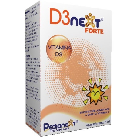 Pedianext D3next Forte integratore per sviluppo osseo dei bambini 8 ml Pedianext D3next Forte integratore per sviluppo osseo dei bambini 8 ml