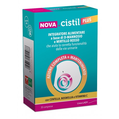 Linea Lady Nova Cistil Plus integratore drenante per vie urinarie 30 compresse