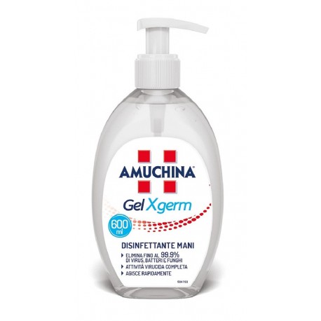 Amuchina Gel X-germ Disinfettante mani rapido per virus batteri funghi 600 ml