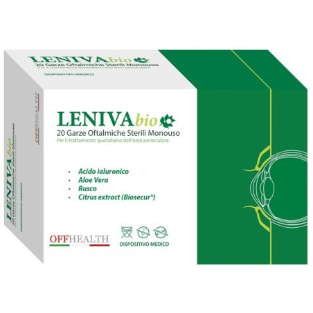 Leniva Bio Garze Oftalmiche sterili monouso per igiene quotidiana degli occhi 20 pezzi Leniva Bio Garze Oftalmiche sterili monouso per igiene quotidiana degli occhi 20 pezzi