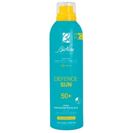 Bionike Defence Sun SPF50+ Spray Transparent Touch alta protezione trasparente 200 ml Bionike Defence Sun SPF50+ Spray Transparent Touch alta protezione trasparente 200 ml
