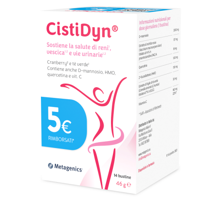 Metagenics CistiDyn Integratore per Vie Urinarie, Reni e Vescica14 bustine Metagenics CistiDyn Integratore per Vie Urinarie, Reni e Vescica14 bustine