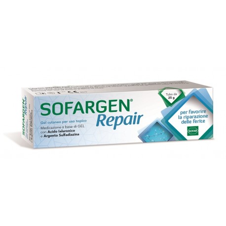 Sofargen Repair Gel Cutaneo con Acido ialuronico per la Riparazione delle ferite 25g