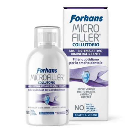 Forhans Microfiller Collutorio effetto filler per smalto dentale 500 ml Forhans Microfiller Collutorio effetto filler per smalto dentale 500 ml
