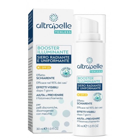 Altrapelle Tenless Booster Illuminante siero radiante uniformante viso 30 ml