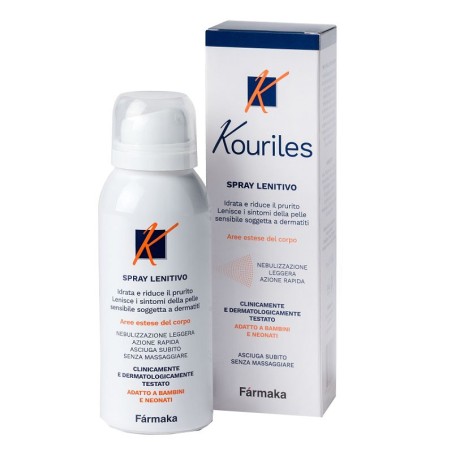 Farmaka Kouriles Spray Lenitivo per Pelle Sensibile con Prurito da Dermatite 75ml Farmaka Kouriles Spray Lenitivo per Pelle Sensibile con Prurito da Dermatite 75ml