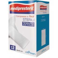 Medipresteril Compresse in TNT sterili per medicazioni 18 x 40 cm 12 pezzi
