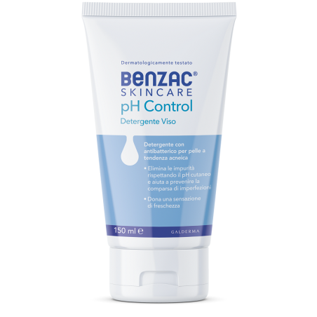 Benzac Skincare pH Control Detergente Viso per Pelle acneica e impura 150ml Benzac Skincare pH Control Detergente Viso per Pelle acneica e impura 150ml
