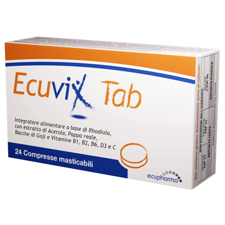 Ecuvix Tab integratore per sistema immunitario 24 compresse masticabili Ecuvix Tab integratore per sistema immunitario 24 compresse masticabili