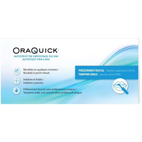 Oraquick Hiv Self-test test domestico per HIV 1 pezzo