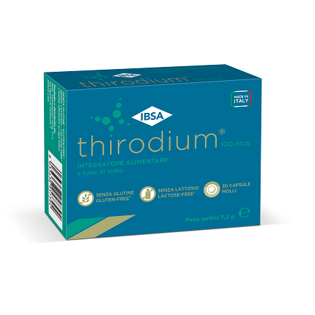 Thirodium 100 mcg integratore a base di iodio per gravidanza 30 capsule molli Thirodium 100 mcg integratore a base di iodio per gravidanza 30 capsule molli