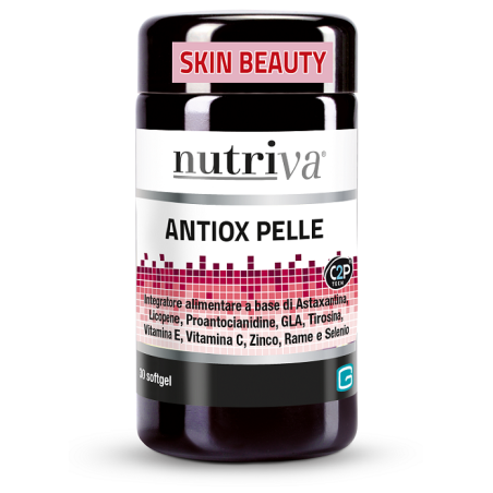 Antiox Pelle Integratore per Benessere della Pelle 30 Softgel Antiox Pelle Integratore per Benessere della Pelle 30 Softgel