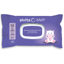 Alvita Baby Salviette Pure Water per cambio pannolino dei bambini 60 pezzi