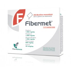 Pharmextracta Fibermet integratore dimagrante per dieta ipocalorica 20 bustine