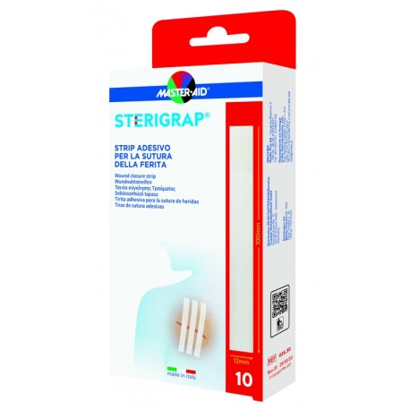 Master-Aid Sterigrap Strip adesivo sutura ferite 100 x 12 mm 6 pezzi