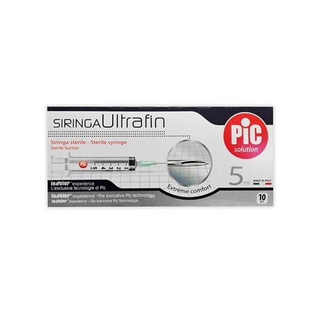 SIRINGA PIC ULTRAFINE 5 ML AGO 14 10 PEZZI SIRINGA PIC ULTRAFINE 5 ML AGO 14 10 PEZZI